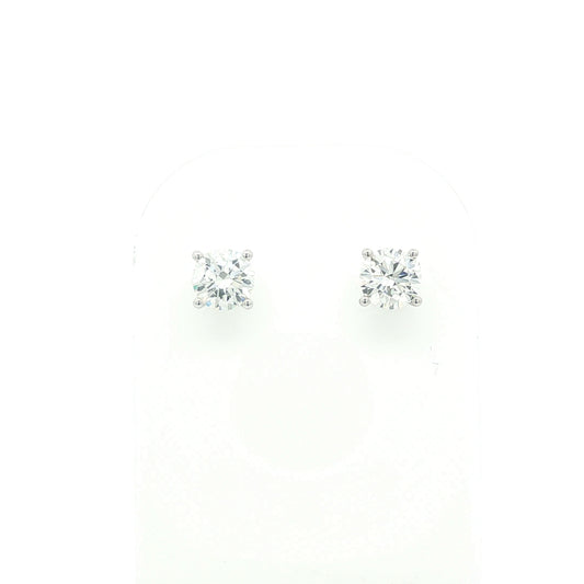 1.00ct Natural Diamond Stud Earrings