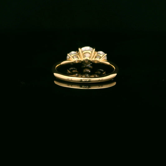 1.30ctw Round Diamond Trilogy Ring