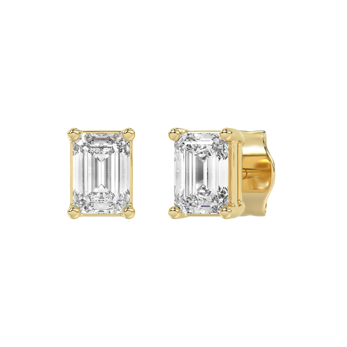 14K Yellow Gold, angled view
