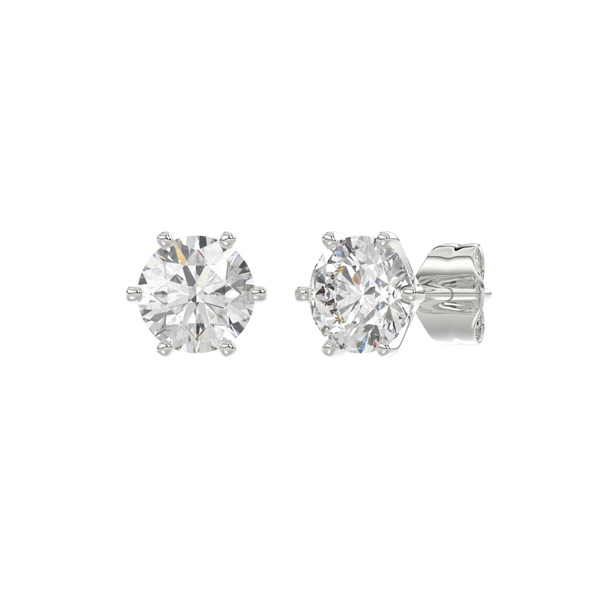 18K White Gold, angled view
