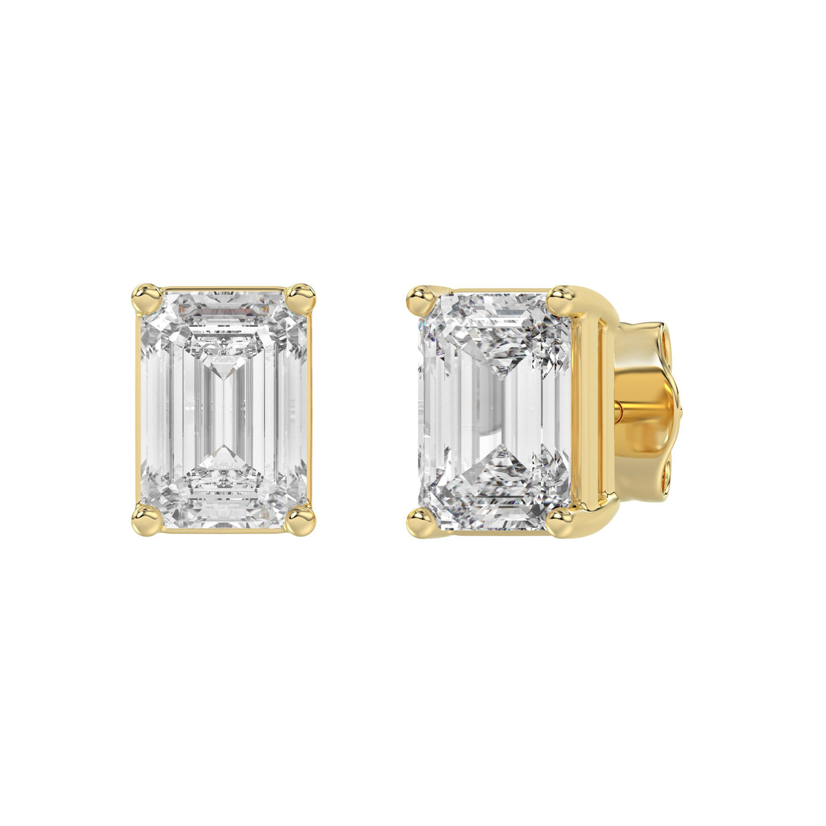 14K Yellow Gold, angled view