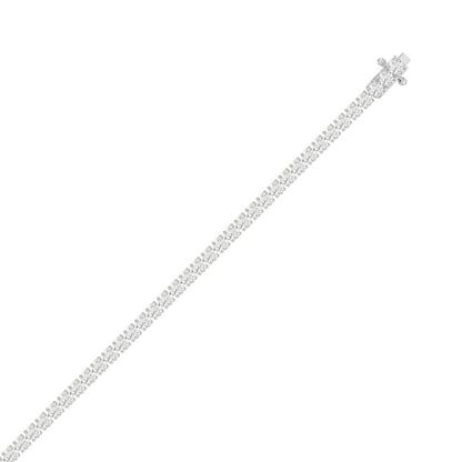 18K White Gold, flat view