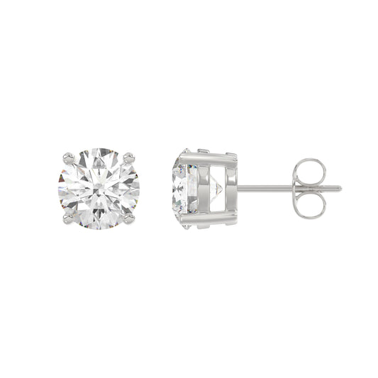 18K White Gold, flat view