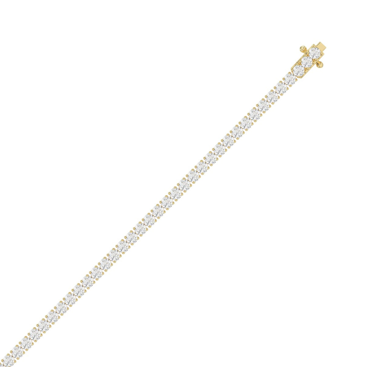 18K Yellow Gold, flat view