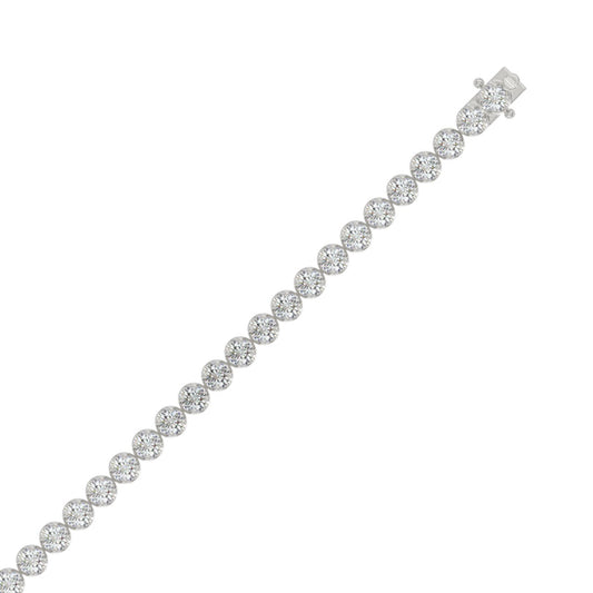 9K White Gold, flat view