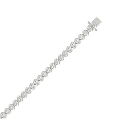 14K White Gold, flat view