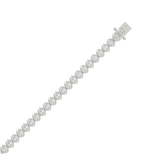 14K White Gold, flat view