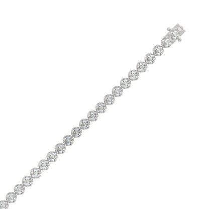 18K White Gold, flat view