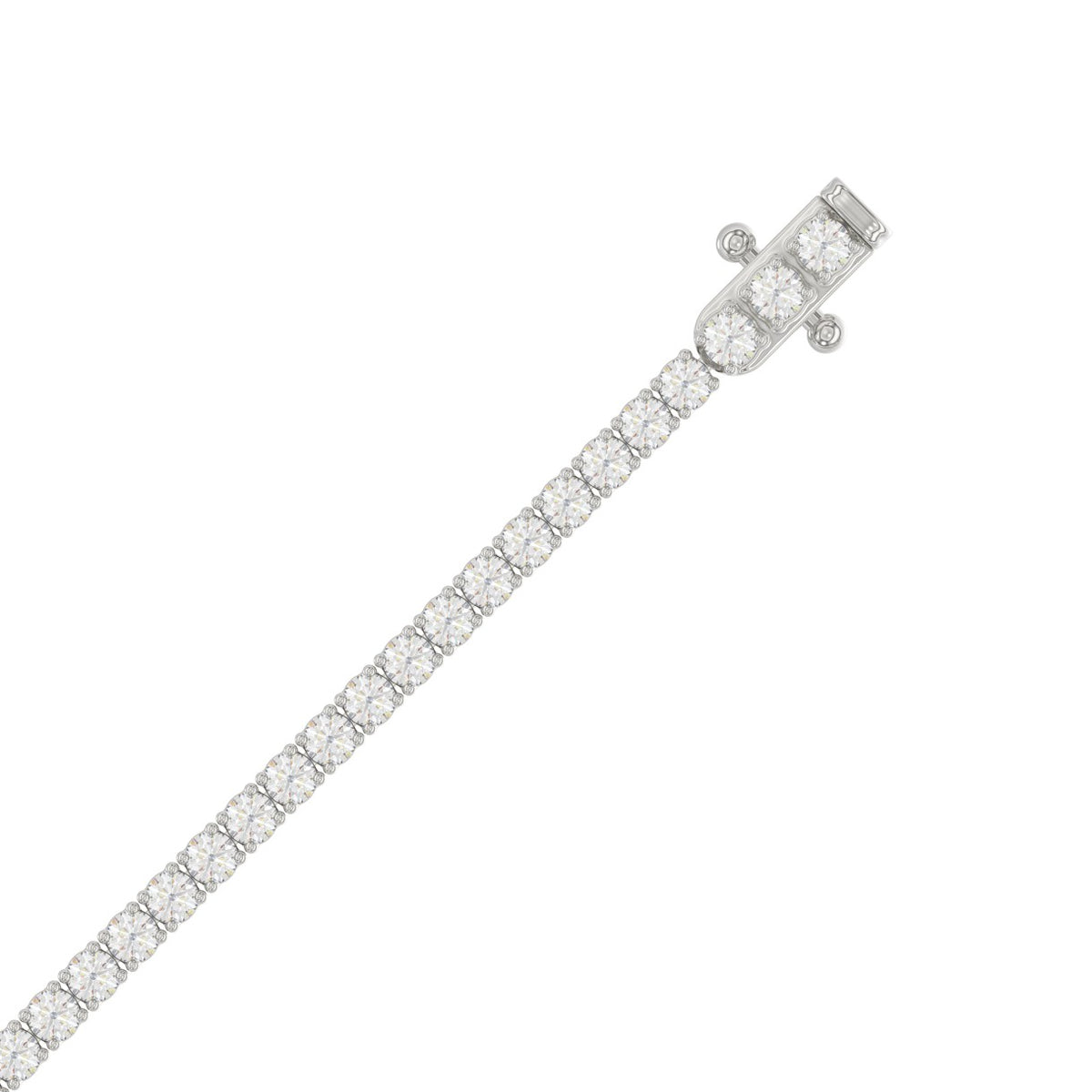 14K White Gold, flat view
