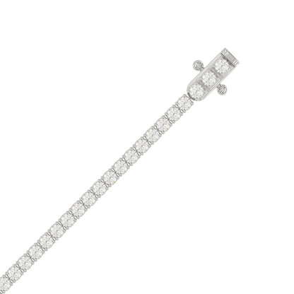 14K White Gold, flat view