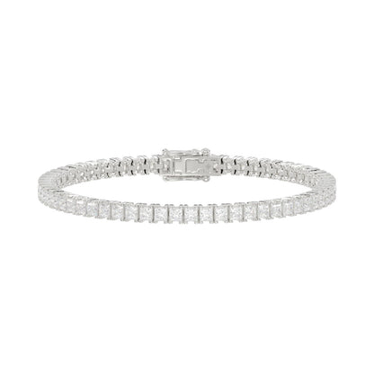 14K White Gold, flat view