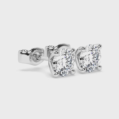 Natural Diamond Stud Earrings
