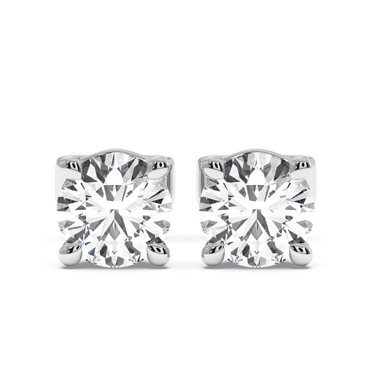 Natural Diamond Stud Earrings