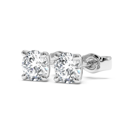 Natural Diamond Stud Earrings