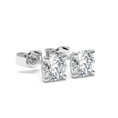 Natural Diamond Stud Earrings
