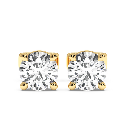 Natural Diamond Stud Earrings